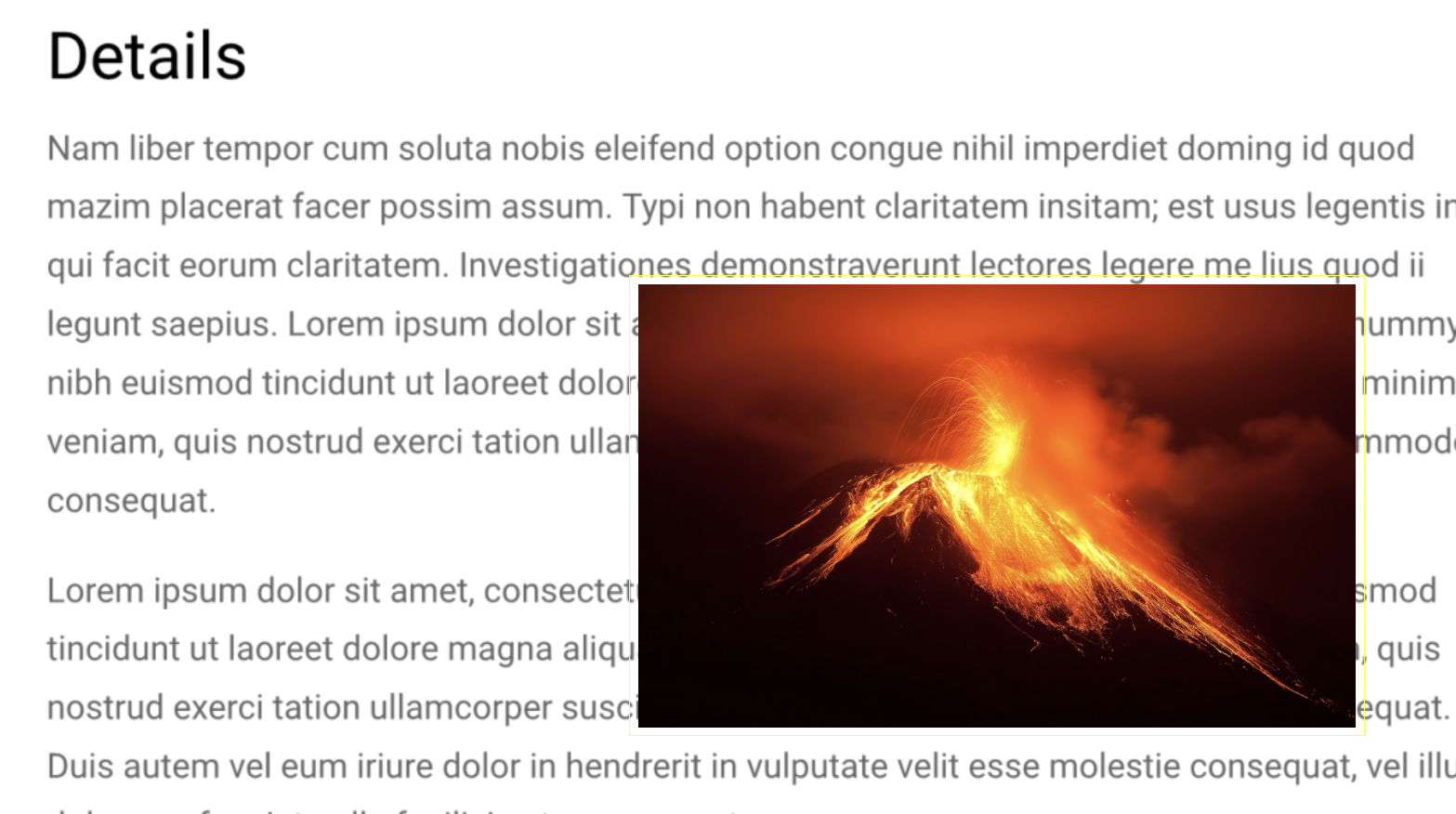 Insert images and captions example